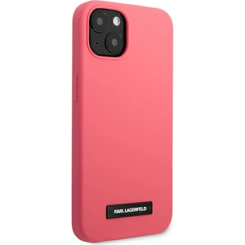 Kup Case Karl Lagerfeld KLHCP13SSLMP1PI Apple iPhone 13 mini Hardcase Fuchsia/Silikon Plakette - KLD929FHS - {ean13} - Sklep Home Screen