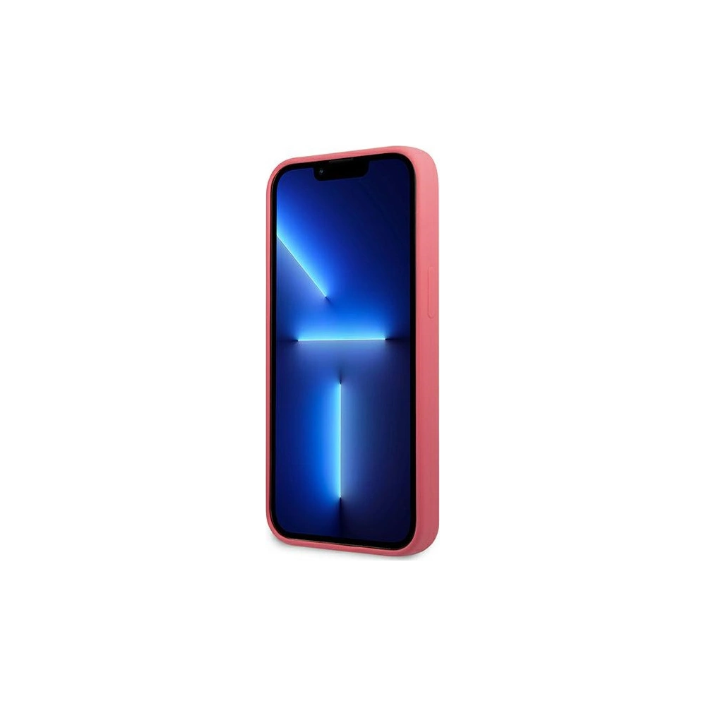 Etui Karl Lagerfeld KLHCP13SSLMP1PI Apple iPhone 13 mini hardcase fuksja/fuchsia Silicone Plaque