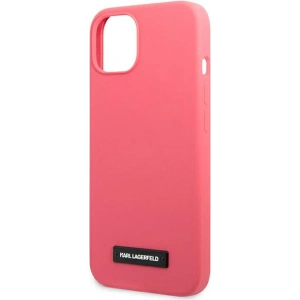 Kup Case Karl Lagerfeld KLHCP13SSLMP1PI Apple iPhone 13 mini Hardcase Fuchsia/Silikon Plakette - KLD929FHS - {ean13} - Sklep Home Screen
