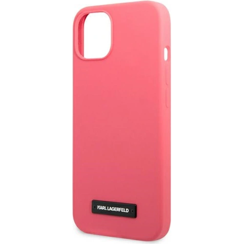 Kup Case Karl Lagerfeld KLHCP13SSLMP1PI Apple iPhone 13 mini Hardcase Fuchsia/Silikon Plakette - KLD929FHS - {ean13} - Sklep Home Screen