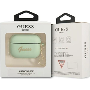 Buy Guess GUAPLSCHSN Apple AirPods Pro green Silicone Charm Heart Collection - GUE1699GRN - {ean13} - Home Screen Store Europe