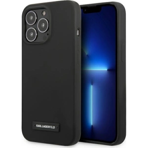 Etui Karl Lagerfeld KLHCP13XSLMP1K Apple iPhone 13 Pro Max hardcase czarny/black Silicone Plaque