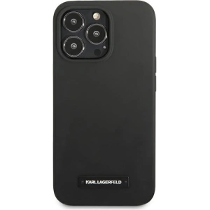 Etui Karl Lagerfeld KLHCP13XSLMP1K Apple iPhone 13 Pro Max hardcase czarny/black Silicone Plaque