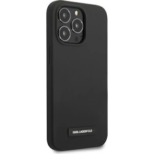Etui Karl Lagerfeld KLHCP13XSLMP1K Apple iPhone 13 Pro Max hardcase czarny/black Silicone Plaque
