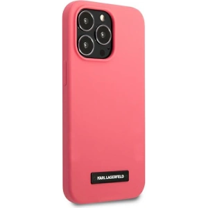 Etui Karl Lagerfeld KLHCP13XSLMP1PI Apple iPhone 13 Pro Max hardcase fuksja/fuchsia Silicone Plaque