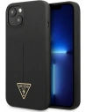 Case Guess GUHCP13SSLTGK Apple iPhone 13 mini schwarz/schwarz Hardcase Silikontasche Triangle
