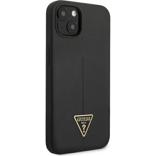 Kup Case Guess GUHCP13SSLTGK Apple iPhone 13 mini schwarz/schwarz Hardcase Silikontasche Triangle - GUE1706BLK - {ean13} - Sklep Home Screen