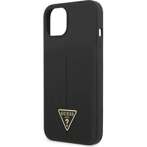 Kup Case Guess GUHCP13SSLTGK Apple iPhone 13 mini schwarz/schwarz Hardcase Silikontasche Triangle - GUE1706BLK - {ean13} - Sklep Home Screen