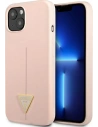 Kup Etui Guess GUHCP13SSLTGP Apple iPhone 13 mini różowy/pink hardcase Silicone Triangle - GUE1707PNK - {ean13} - Sklep Home Screen