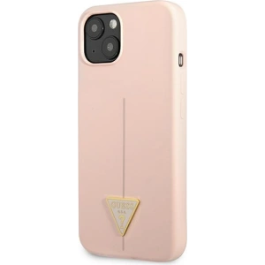 Kup Case Guess GUHCP13SSLTGP Apple iPhone 13 mini rosa/pink Hardcase Silikon Dreieck - GUE1707PNK - {ean13} - Sklep Home Screen