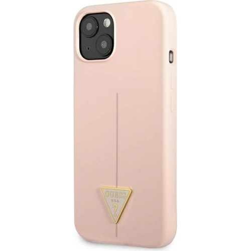 Kup Etui Guess GUHCP13SSLTGP Apple iPhone 13 mini różowy/pink hardcase Silicone Triangle - GUE1707PNK - {ean13} - Sklep Home Screen