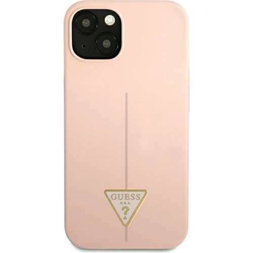 Kup Etui Guess GUHCP13SSLTGP Apple iPhone 13 mini różowy/pink hardcase Silicone Triangle - GUE1707PNK - {ean13} - Sklep Home Screen