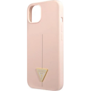 Kup Case Guess GUHCP13SSLTGP Apple iPhone 13 mini rosa/pink Hardcase Silikon Dreieck - GUE1707PNK - {ean13} - Sklep Home Screen
