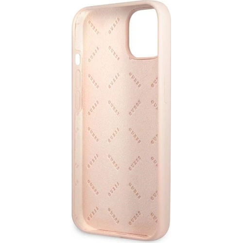 Kup Etui Guess GUHCP13SSLTGP Apple iPhone 13 mini różowy/pink hardcase Silicone Triangle - GUE1707PNK - {ean13} - Sklep Home Screen
