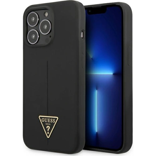 Kup Etui Guess GUHCP13XSLTGK Apple iPhone 13 Pro Max negru/black hardcase Silicone Triangle - GUE1709BLK - {ean13} - Sklep Home Screen