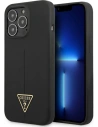 Guess GUHCP13XSLTGK Apple iPhone 13 Pro Max black hardcase Silicone Triangle