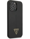 Buy Guess GUHCP13XSLTGK Apple iPhone 13 Pro Max black hardcase Silicone Triangle - GUE1709BLK - {ean13} - Home Screen Store Europe