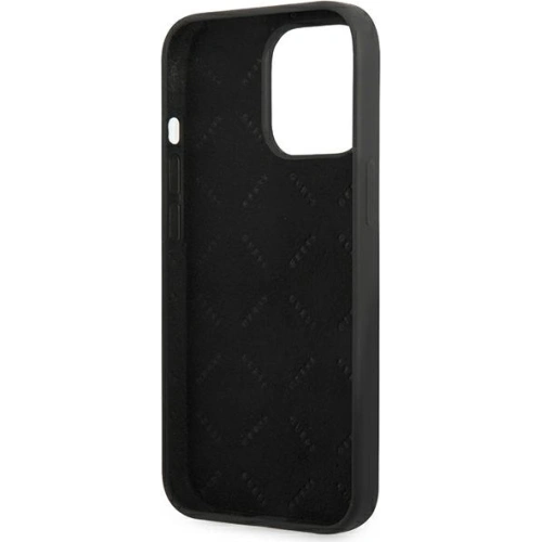 Buy Guess GUHCP13XSLTGK Apple iPhone 13 Pro Max black hardcase Silicone Triangle - GUE1709BLK - {ean13} - Home Screen Store Europe