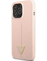 Buy Guess GUHCP13XSLTGP Apple iPhone 13 Pro Max pink hardcase Silicone Triangle - GUE1710PNK - {ean13} - Home Screen Store Europe