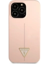 Buy Guess GUHCP13XSLTGP Apple iPhone 13 Pro Max pink hardcase Silicone Triangle - GUE1710PNK - {ean13} - Home Screen Store Europe