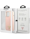 Buy Guess GUHCP13XSLTGP Apple iPhone 13 Pro Max pink hardcase Silicone Triangle - GUE1710PNK - {ean13} - Home Screen Store Europe
