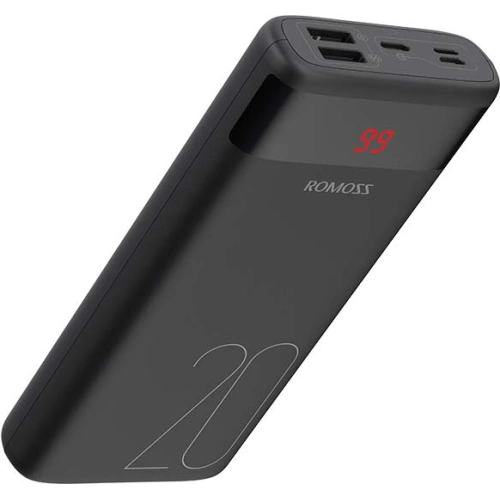 Kup Powerbank Romoss Ares 20 20000mAh 2xUSB-A, USB-C, microUSB, Lightning (fekete) - ROM003BLK - {ean13} - Sklep Home Screen