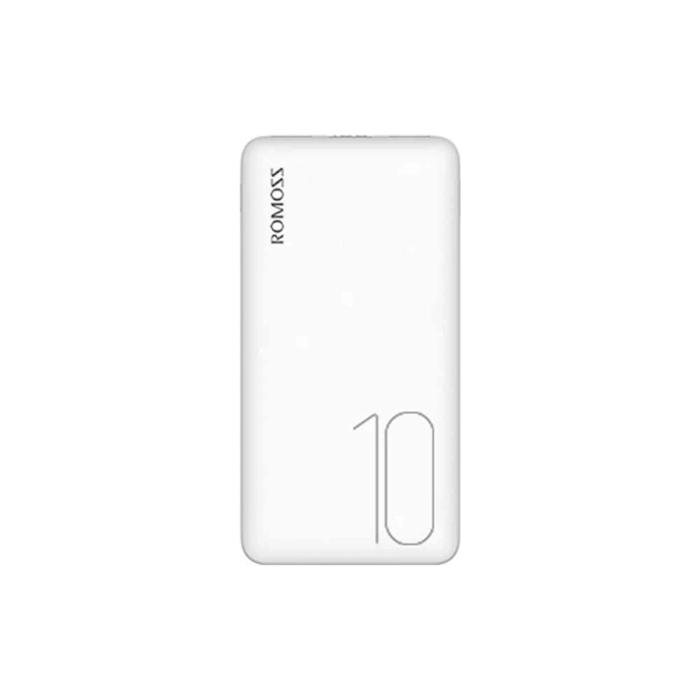 Powerbank Romoss PSP10 10000mAh USB-C, microUSB (biały)