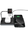 Kup Ładowarka bezprzewodowa Adam Elements Omnia Q3 do 3 urządzeń z uchwytem do Apple Watch (czarna) - ADAM003BLK - {ean13} - Sklep Home Screen