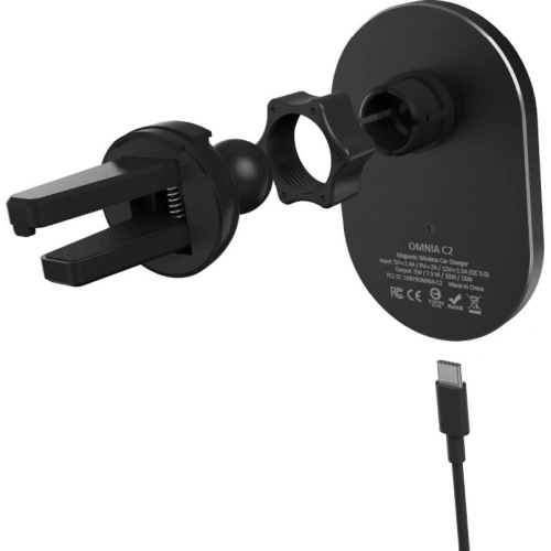 Kup MagSafe Auto Halterung mit Ladegerät Adam Elements Omnia C2 (schwarz) - ADAM006BLK - {ean13} - Sklep Home Screen