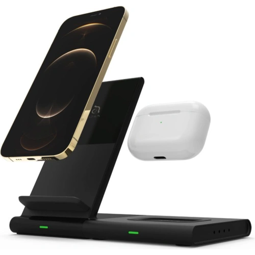 Kup Încărcător wireless Adam Elements Omnia Q2X pentru 2 dispozitive (negru) - ADAM008BLK - {ean13} - Sklep Home Screen