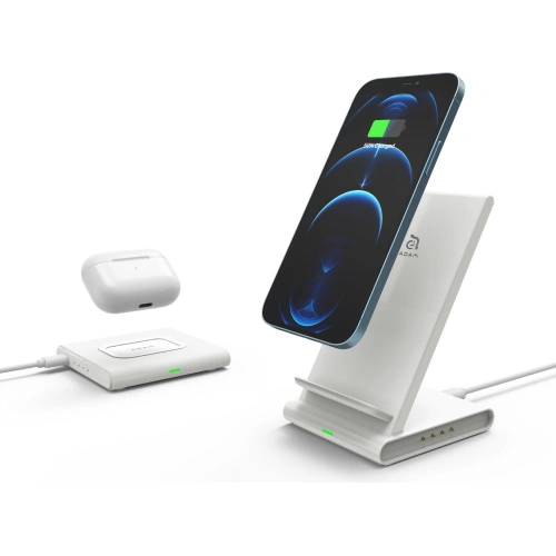 Kup Bezdrátová nabíječka Adam Elements Omnia Q2X pro 2 zařízení (bílá) - ADAM009WHT - {ean13} - Sklep Home Screen
