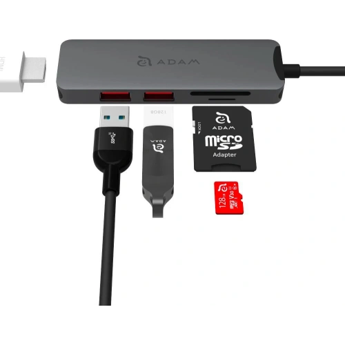 Kup Hub Adam Elements Casa Hub A05 USB-C 5 készülékhez - ADAM011 - {ean13} - Sklep Home Screen