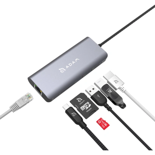 Kup Hub Adam Elements Casa Hub A01 USB-C 6 portos (szürke) - ADAM013GRY - {ean13} - Sklep Home Screen