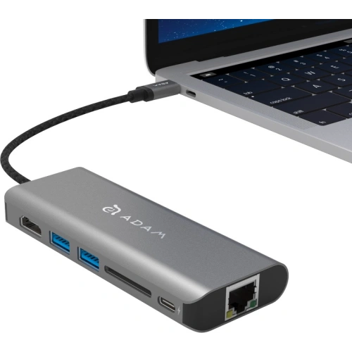 Kup Hub Adam Elements Casa Hub A01 USB-C 6 portos (szürke) - ADAM013GRY - {ean13} - Sklep Home Screen