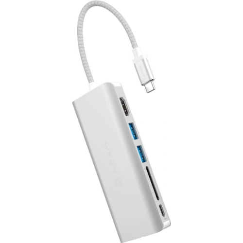 Kup Hub Adam Elements Casa Hub A01 USB-C 6 porturi (argintiu) - ADAM014SLV - {ean13} - Sklep Home Screen