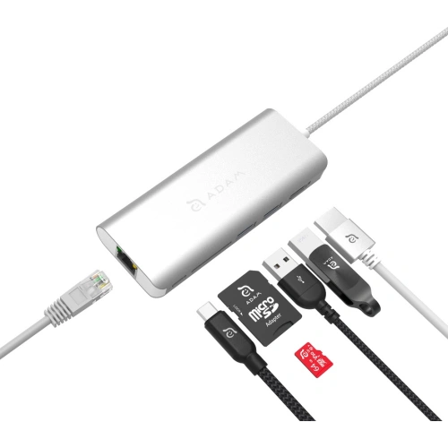Kup Adam Elements Casa Hub A01 USB-C 6 portos (ezüst) - ADAM014SLV - {ean13} - Sklep Home Screen