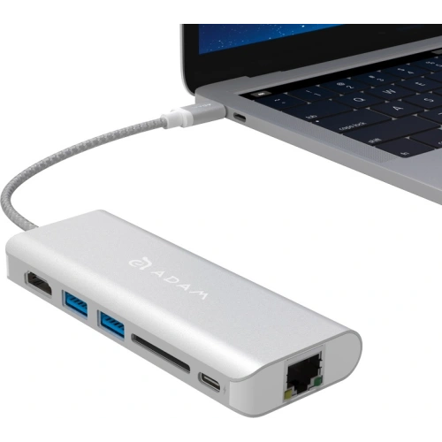 Kup Adam Elements Casa Hub A01 USB-C 6 portos (ezüst) - ADAM014SLV - {ean13} - Sklep Home Screen