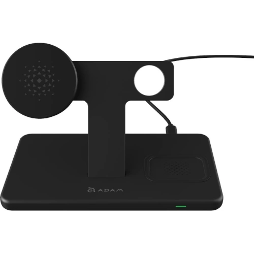 Kup Încărcător wireless Adam Elements Omnia M3 pentru 3 dispozitive cu suport pentru Apple Watch + MagSafe (negru) - ADAM016 - {ean13} - Sklep Home Screen