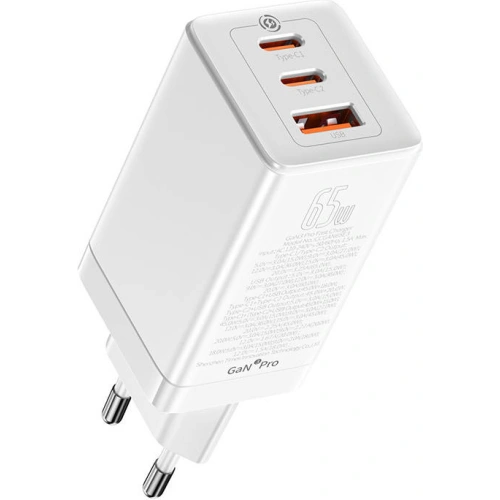 Kup Netzteil Baseus GaN3 Pro, 2xUSB-C + USB, 65W (weiß) - BSU3239WHT - {ean13} - Sklep Home Screen