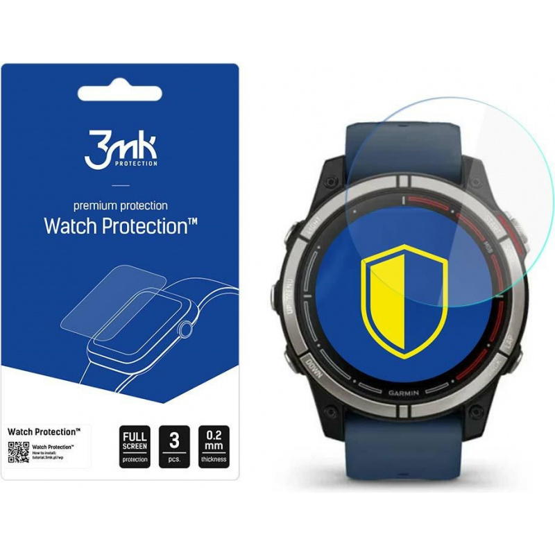 Szkło hybrydowe 3MK FlexibleGlass Watch Protection Garmin Quatix 7