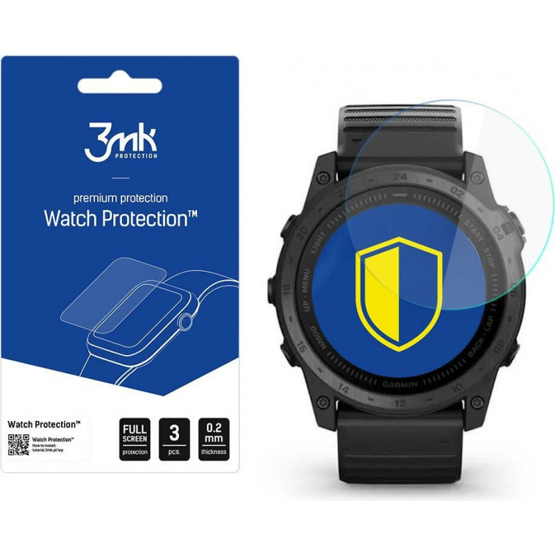 Szkło hybrydowe 3MK FlexibleGlass Watch Protection Garmin Tactix 7