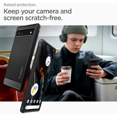 Kup Etui Spigen Rugged Armor Google Pixel 6a Matt Fekete - SPN2237BLK - {ean13} - Sklep Home Screen