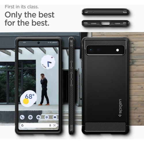 Kup Etui Spigen Rugged Armor Google Pixel 6a Matt Fekete - SPN2237BLK - {ean13} - Sklep Home Screen