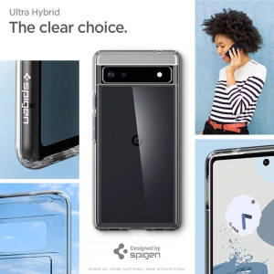 Kup Etui Spigen Ultra Hybrid Google Pixel 6a Crystal Clear - SPN2238CL - {ean13} - Sklep Home Screen