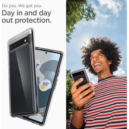 Buy Spigen Ultra Hybrid Google Pixel 6a Crystal Clear - SPN2238CL - {ean13} - Home Screen Store Europe