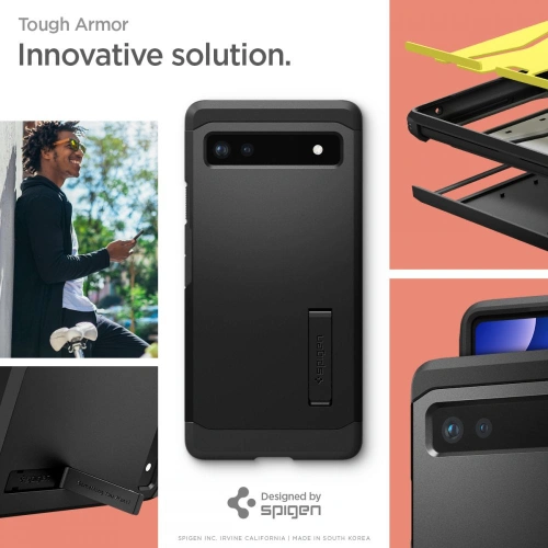 Kup Etui Spigen Tough Armor Google Pixel 6a černé - SPN2239BLK - {ean13} - Sklep Home Screen