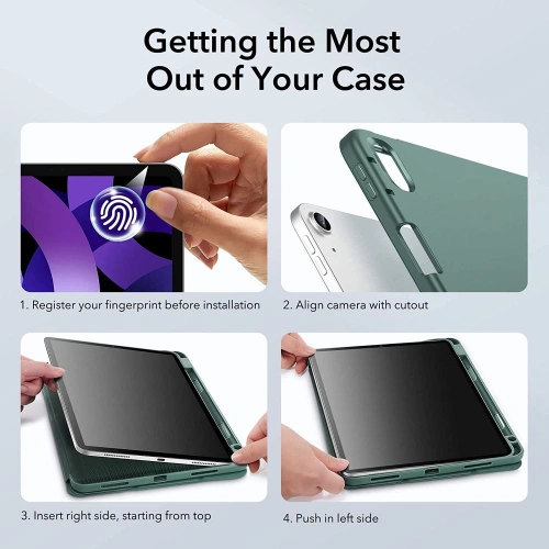 Kup Etui ESR Rebound Pencil Apple iPad Air 10.9 2020/2022 (4. i 5. generacji) / iPad Air 11 2024 (6. generacji) Green - ESR493GRN - {ean13} - Sklep Home Screen
