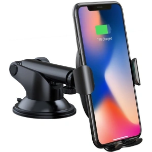 Buy Baseus Gravity Car Mount with inductive charger Qi (Black) - BSU3240BLK - {ean13} - Home Screen Store Europe
