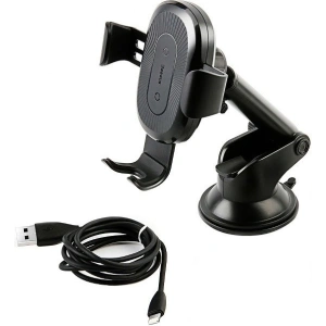 Buy Baseus Gravity Car Mount with inductive charger Qi (Black) - BSU3240BLK - {ean13} - Home Screen Store Europe