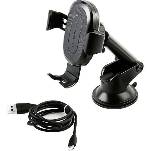 Buy Baseus Gravity Car Mount with inductive charger Qi (Black) - BSU3240BLK - {ean13} - Home Screen Store Europe